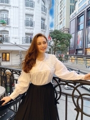 Sơ Mi Trắng Cổ Ren Top Style