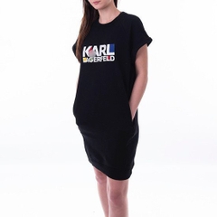 Đầm Thun Bo Gấu Karl