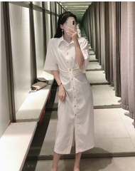 Đầm Sơ Mi In Hoa Zara