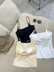 Áo 2 Dây Kèm Mút Ngực 3 Màu