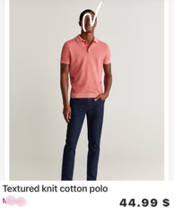 Áo thun dệt polo Nam MNG