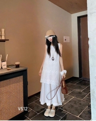 Đầm Midi Thô Thêu Oliver