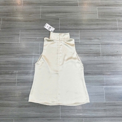 Áo Lụa Cổ Cao Mango