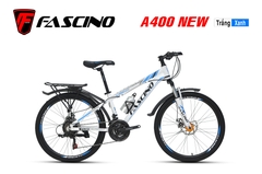 Xe đạp địa hình FASCINO A400 NEW: Khung Nhôm nhẹ bền, Group SHIMANO EF-500 21 tốc độ, Phanh đĩa, Lốp 24 inch Xe CHẤT LƯỢNG CAO dành học sinh cấp 2
