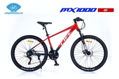 Xe đạp địa hình LIFE MX1000: Khung Nhôm nhẹ không mối hàn, Phuộc giảm xóc, Phanh đĩa, Group SHIMANO 3x7 tốc độ, Bánh 26