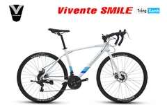 Xe đạp đua VIVENTE SMILE Khung Nhôm cáp âm, Group SHIMANO 21 tốc độ, phanh đĩa, Lốp CST 700x25c, Xe đạp đua giá Tốt Nhất