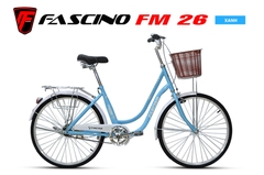 Xe đạp mini FASCINO FM26 khung thép 2 dóng, vành nhôm, cỡ bánh 26