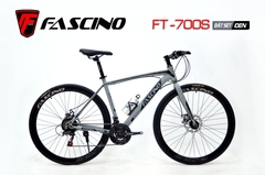 Xe đạp Touring FASCINO FT-700s: Khung thép cường lực, SHIMING 3x7 tốc độ, cổ lái nhôm, vành nhôm 2 lớp, phuộc đơ, phanh đĩa, lốp 700x23C