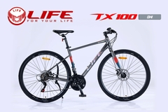 Xe Đạp Touring LIFE TX100: Khung nhôm nhẹ không mối hàn, Group SHIMANO 3x7 tốc độ, lốp 700x28C. QUÁ CHẤT - Không Thể Bỏ Lỡ