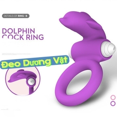 Vòng rung dương vật hình cá heo Dolphin Cock Ring