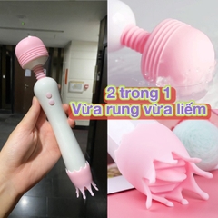 Chày rung 1 đầu tròn 1 đầu lưỡi vương miện