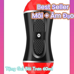 Cốc thủ dâm 2 đầu chữ M TẶNG KÈM Gel Bôi Trơn