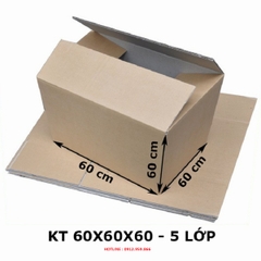 KT: 60 x 60 x 60 cm - 5 lớp - Giấy KPP - Sóng AB.