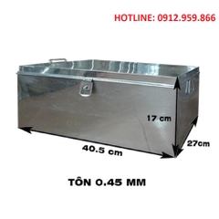 KT: 40,5 x 27 x 17 cm, Độ dày Tôn 0,45 mm