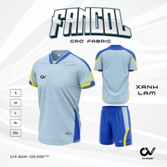 Áo bóng đá không logo CV Sport FANCOL