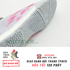 Giày Futsal đế IC cổ thun X 19.1 - Xám hồng