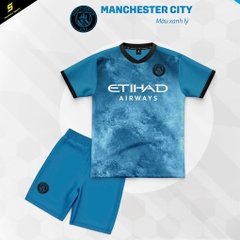 Quần áo bóng đá trẻ em Man City 2025/26