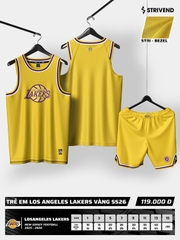 Quần áo bóng rổ trẻ em Strivend ANGELES LAKERS SS25