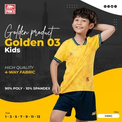 Quần áo bóng đá trẻ em Riki Golden 3