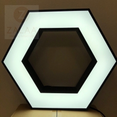 Đèn thả trần văn phòng hình lục giác rỗng giữa ánh sáng viền, chiều dài cạnh 300mm, 48W mã sản phẩm ZTTLG-D600