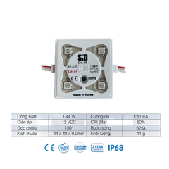 Chip LED SamSung 2835 Module 3 Bóng SiD IP68, Bảo hành 3 năm