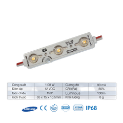 Chip LED Module SiD IP68, Bảo hành 3 năm by Sam Sung, in Korea