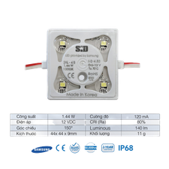 Chip LED Module SiD IP68, Bảo hành 3 năm by Sam Sung, in Korea