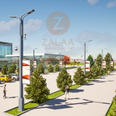 Cột Đèn Chiếu Sáng Thông Minh Cho Smart City | Mã SP ZSPL-T3.2024_H12M ZALAA