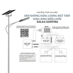 Đèn Đường Năng Lượng Mặt Trời Song Song Điện Lưới công suất 80W chất lượng cao