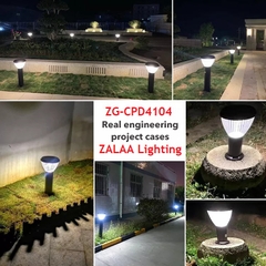 Đèn LED Trụ Sân Vườn Năng Lượng Mặt Trời ZALAA ZG-CPD4104