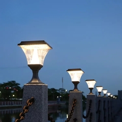Đèn Trụ Cột Tường Rào Sân Vườn Vuông Năng Lượng Mặt Trời Zalaa ZG-ZTD4205