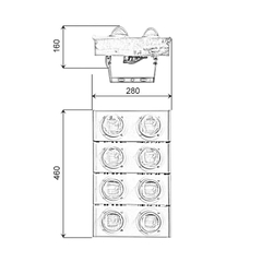 Đèn pha led 400W dùng cho thuyền đánh cá trên biển chống ăn mòn