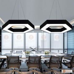 Đèn thả trần văn phòng hình lục giác rỗng giữa ánh sáng viền, chiều dài cạnh 300mm, 48W mã sản phẩm ZTTLG-D600