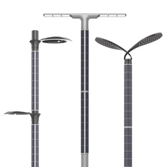 Cột Đèn Năng Lượng Mặt Trời Dọc Vertical Solar Light ZSR-07 20W H3,5M