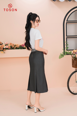 AP113W24 - Áo cotton trắng in hình tim đỏ