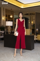 54003D93 - Jumpsuit mango đỏ, vai lệch tết dây một bên Limitted...