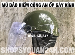 Mũ Bảo Hiểm Công An HCKT Có Gáy Có Kính