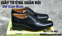 GIÀY CẤP TƯỚNG ĐẾ CAO 8CM (Giày Tăng Chiều Cao Cho Phái Mạnh)