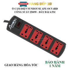 Ổ cắm điện Apex APE OC5-4RD