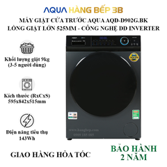 Máy giặt Aqua AQD-D902G.BK 9kg