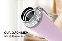 Bình giữ nhiệt inox 304 Sunhouse 720ml KS-TU720FP (màu hồng)