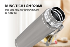 Bình giữ nhiệt inox 304 Sunhouse 920ml KS-TU920FI (inox)