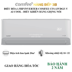 Máy lạnh Inverter 1.5HP Comfee CFS-13VDGF-V