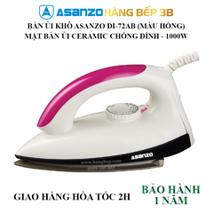 Bàn ủi khô Asanzo DI-72AB màu hồng