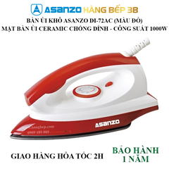 Bàn ủi khô Asanzo DI-72AC màu đỏ