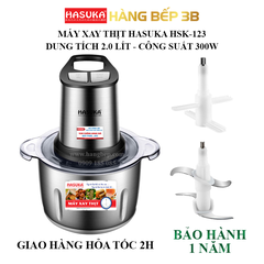 Máy xay thịt Hasuka HSK-123 - cối inox