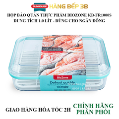 Hộp bảo quản thực phẩm ngăn đông Biozone 1000ml KB-FR1000S