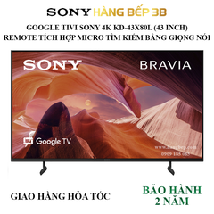 Google Tivi Sony 4K 43 inch KD-43X80L