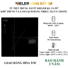 Tủ sấy chén tiệt trùng âm tủ Kieler KL-TA 597