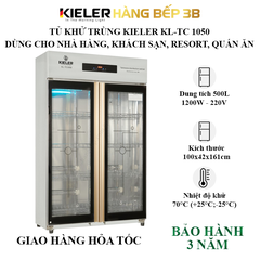 Tủ sấy chén khử trùng Kieler KL-TC 1050 cho nhà hàng, khách sạn